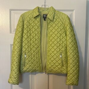 Worth Lime Quilted Puffer Jacket